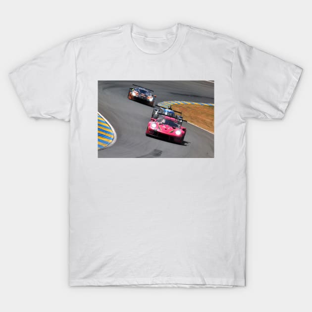 Porsche 911 RSR no85 24 Hours of Le Mans 2023 T-Shirt by AndyEvansPhotos